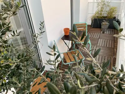 Jardin de l'établissement STUDIO de charme COSY BED, LA ROCHELLE