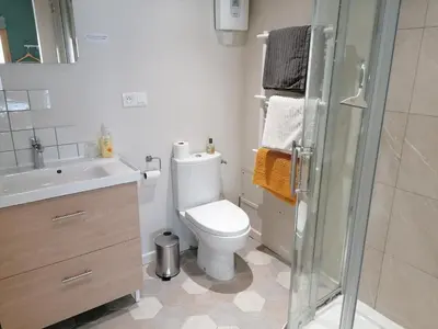 Salle de bains dans l'établissement Studio des Lilas