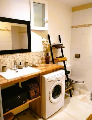Salle de bains dans l'établissement Gîte de la Petite vallée
