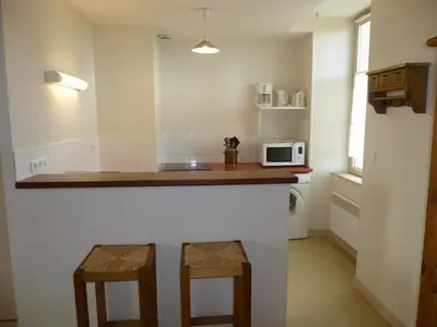 Cuisine ou kitchenette dans l'établissement Les noisettes