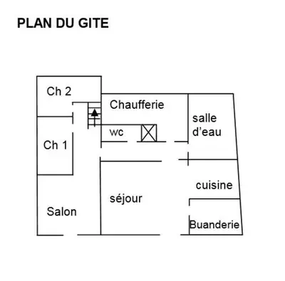 Plan de l'établissement Gite de says