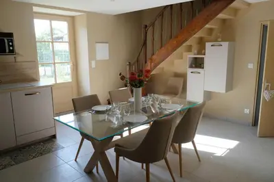 Cuisine ou kitchenette dans l'établissement La poste restante