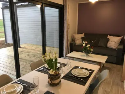 Coin salon dans l'établissement Lilas la vallee des noyers