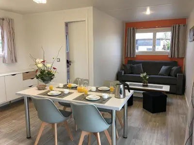 Coin salon dans l'établissement Mandarine la vallee des noyers