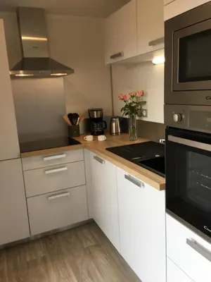 Cuisine ou kitchenette dans l'établissement Quinoa la vallee des noyers