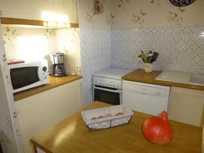 Cuisine ou kitchenette dans l'établissement Le gite du porche
