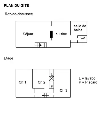 Plan de l'établissement La maison du fermier