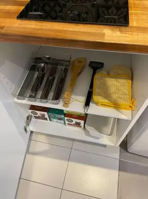 Cuisine ou kitchenette dans l'établissement Le Sunny-hyper centre -proche gare - Paisible -WIFI HD -NETFLIX-Idéal couple business et famille