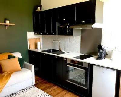Cuisine ou kitchenette dans l'établissement Appartement Cosy proche Futuroscope