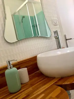 Salle de bains dans l'établissement Appartement Cosy proche Futuroscope