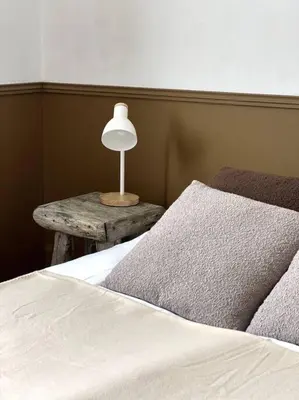 Un ou plusieurs lits dans un hébergement de l'établissement Appartement cosy 4 couchages