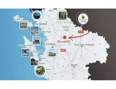 Plan de l'établissement Mobil-home Camping 3 étoiles