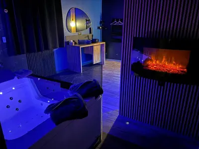 Plan de l'établissement Suite Casanova avec SPA & Escape Love Game - Doux Bleu Jeux